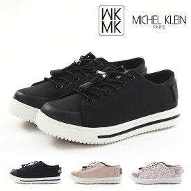 【4/25 20時～4H限定PT10倍】 エムケー ミッシェルクラン MK MICHELKLEIN PARIS レディース スニーカー 防水シューズ レインスニーカー コートシューズ スリッポン コードシューレース 軽い 軽量 履きやすい 旅行 MK418