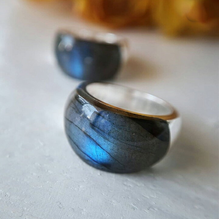 楽天市場】Legart ラブラドライト 天然石 リング 指輪 シルバー リング  