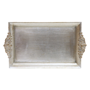 エチュード・レクト 45543 シルバー ネイチャ−デザインズ 118-45543-0 トレイ エチュード アレンジベース 花器 ドライフラワー プリザーブドフラワー 皿 おぼん プレート 飾り フラワーベース