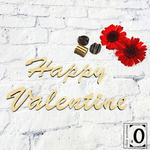 ^[oi[ o^C  ؐ Happy Valentine nbs[o^C Ebhoi[ wood banner K[h   5cm 4mm MDF   IWi ʃe[vt 