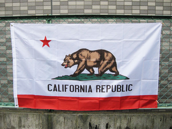 カリフォルニアリパブリックのアメリカン フラッグ タペストリー REKS カルフォルニアグリズリー おしゃれ壁掛け 国旗 州旗 CAベア 壁掛け  西海岸風 インテリア アメリカン雑貨 | ラヴィアンローズ アメリカン雑貨
