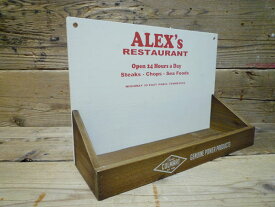 カルチャーマートのアメリカン ウッド ウォールラック ALEX's（レッド）木製 壁掛け 収納 トイレ ガレージ 西海岸風 インテリア アメリカン雑貨