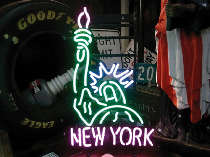 楽天市場 ネオン 看板 ネオン管 ネオンサイン 送料無料 雑貨 アメリカ カッコいい インテリア New York ニューヨーク 自由の女神 ガレージ インスタ インスタ映え 海外看板 アメリカン雑貨 ショップ インテリア ワッペン通販 ワッペンストア