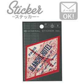 ステッカー シール 車 おしゃれ アウトドア ヴィンテージホテルズ VHS044 レッド VINTAGE HOTELS STICKER 44 SSS