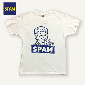 SPAM T-SHIRT OLD ICON ハンバーガー スパム Tシャツ アメリカン アメカジ メンズ ロゴ カンパニー ホワイト 半袖 夏物
