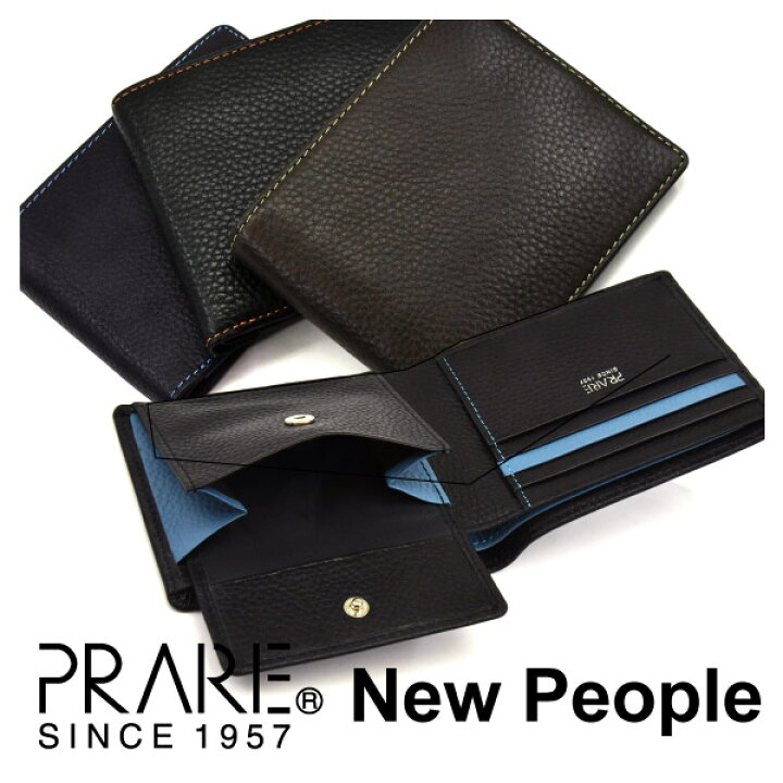 楽天市場】New People（ニュー ピープル） 二つ折り財布 「プレリー 