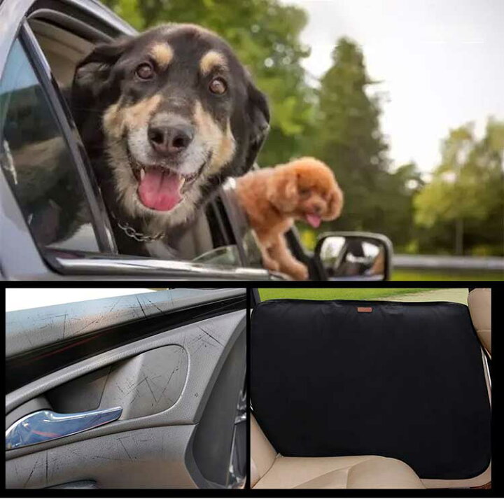 楽天市場 ペット 車 ドア 保護パッド 犬 カーマット 保護カバー カバー ドアカバー ずたずた ペット 車 備品 ドアを爪傷 防ぐ Lea Shop楽天市場店