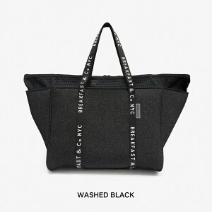 V^ lIv t@Xi[g[g BREAKFAST & Co NYC NEOPRENE beach bag NEW ZIP TRAVEL g[gobO fB[X 傫 t@Xi[t y `bNt  e  t@Xi[ y n }U