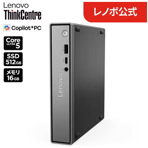 �y�����E���́z�Q�[�~���O �f�X�N�g�b�v�p�\�R�� PC �V�i Office�t�� �\ Lenovo ThinkCentre neo 50q Tiny Gen6 Core Ultra 5 226V ������ 16GB SSD 512GB Windows11 Home Pro�I���� Microsoft Office 2024���ډ� 1�N 3�N�ۏؑI