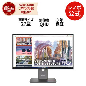 yP10%ҌzyÉz j^[ 27C` fBXvC p\R PCj^[ ThinkVision P27QD-40 QHD IPS WLEDt mOA HDMI 3Nۏ slc