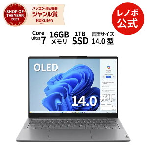 MEGADEALyP10%ҌzyÉz m[gp\R Vi Lenovo Yoga Slim 7i Gen 9 14C` WUXGA OLED Core Ultra 7 vZbT[ 155H  16GB SSD 1TB Windows11 Office2024ډ\  1Nۏ؁yNortonz