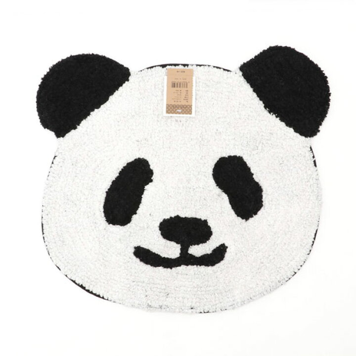 楽天市場 パンダ ほのぼのアニマルマット メール便 送料無料 ミニサイズ フロアマットふかふか 素材 48cm 42cm 小スペースに 便利な 玄関 キッチン バスマット フレンズヒル レボンボン Lesbonbonnes レボンボン