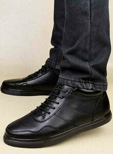 スニーカー メンズ 本革 秋 冬 高い ローカット レザー 革 結ばない 疲れない シークレットシューズ ランニング 4E 靴紐 ホワイト 夏 白 黒 春 ブラック 幅広 かかとなし 赤 ウォーキング 身長U