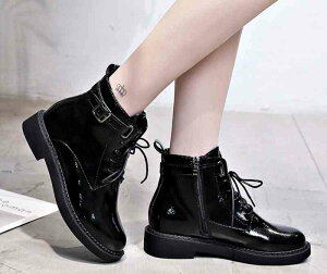 【\クーポン利用で20%OFF!/】 ブーツ レディース ロング 4E フロント 暖かい 春 歩きやすい きれいめ ローヒール 防水 おしゃれ 雨 シューズ レースアップ ミドル丈 秋 滑らない スニーカー