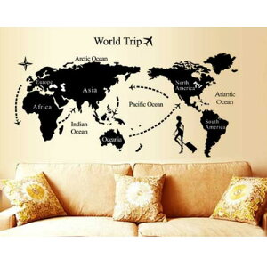 EH[XebJ[ En} V[ CeA wall sticker ǎ k   JbeBOV[g DIY tH[ p[eB K[fjO 60cm×90cm