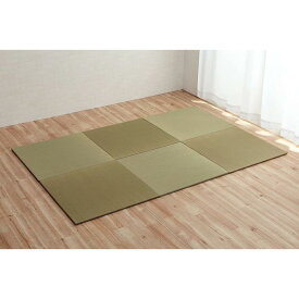 【最大1500円OFFクーポン】6枚セット 70×70cm い草 置き畳 ユニット畳 システム畳 正方形 無地 シンプル ナチュラル 消臭 防炎効果 縁無し お手入れ簡単 裏面滑り止め 収納便利 6P 空気清浄 吸汗 リラックス効果 オールシーズン 代引不可