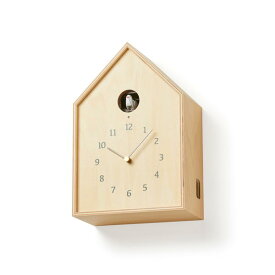 ハト時計 壁掛け時計 おしゃれ 鳩時計 時計 壁掛け 北欧 掛け時計 カッコー時計 Birdhouse Clock バードハウスクロック NY16-12 木製 ウォールクロック ダイニング オシャレ シンプル レムノス lemnos リビング ナチュラル