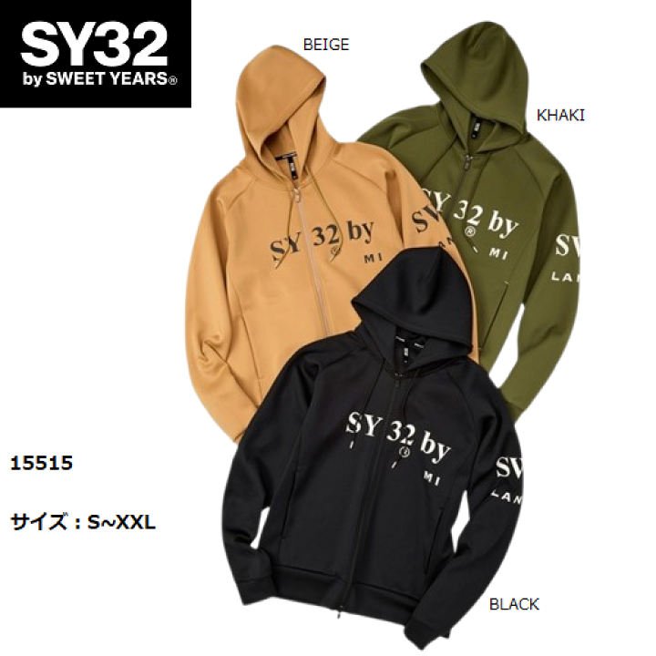 楽天市場】SY32 by SWEET YEARS パーカー ジップ 長袖 メンズ
