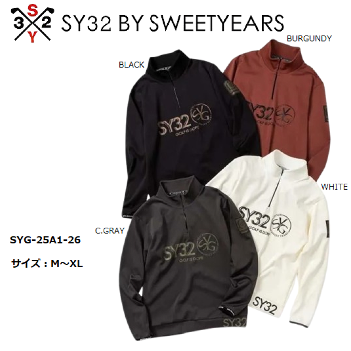 楽天市場】SY32 ゴルフ ゴルフウェア スウェットシャツ 長袖 メンズ