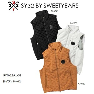 SY32 ゴルフ ゴルフウェア ベスト メンズ おしゃれ ブランド かっこいい SYG-25A1-39【お取り寄せ】