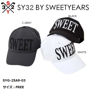 SY32 ゴルフ ゴルフウェア キャップ 帽子 メンズ レディース おしゃれ ブランド かっこいい かわいい SYG-25A9-03【お取り寄せ】
