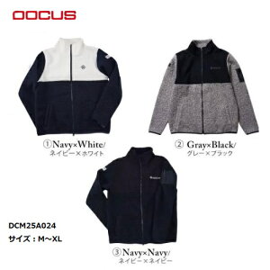 DOCUS ゴルフウェア ドゥーカス ボアフリース ジャケット 長袖 おしゃれ かっこいい メンズ DCM25A024【お取り寄せ商品】