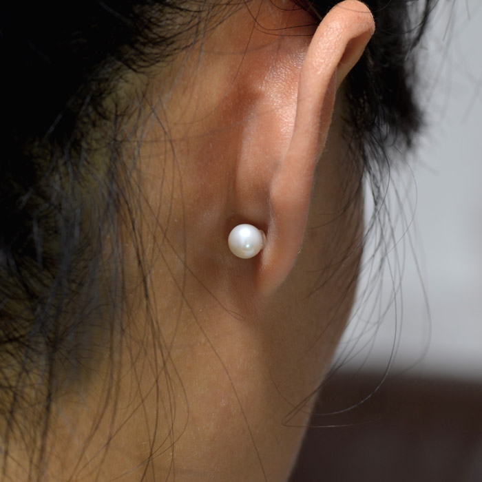 ピアス キャッチ ピアスキャッチ 貝パール 日本製 両耳用 真珠 ピアス パール 留め具 | リリミア