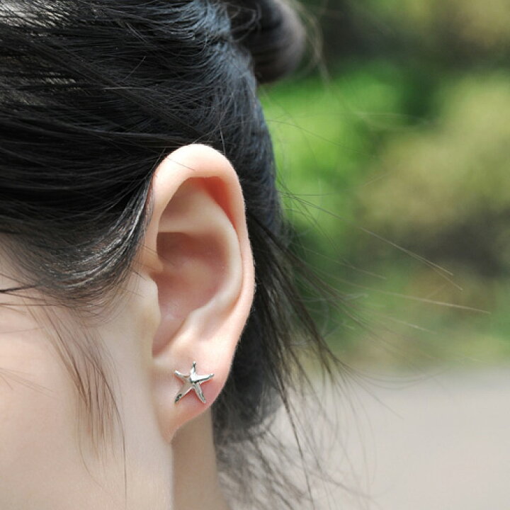 楽天市場】ピアス ヒトデ 18金仕上げ 18k ヒトデピアス ひとで 人手  