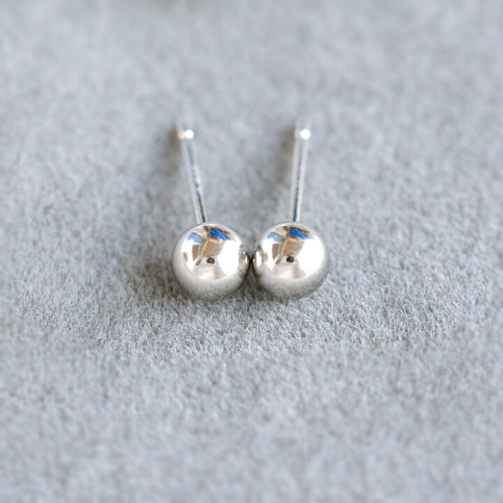 楽天市場】丸玉ピアス プラチナ pt900 日本製 3mm 4mm レディース 丸玉 