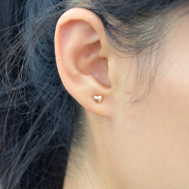 楽天市場】ハートピアス ピアス ハート 18k レディース 18金 ハート 