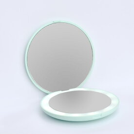 化粧鏡 LEDライト コンパクトミラー 拡大鏡付き コンパクト ミラー 化粧ミラー 鏡 ポケットミラー 手鏡 ハンドミラー 携帯ミラー ミニ