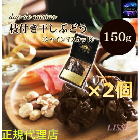 シャインマスカットの干しブドウ duo de raisins 枝付き干しぶどう150g×2個 大粒 高級 レーズン ギフト フルーツのいとう園 産地直送 正規代理店