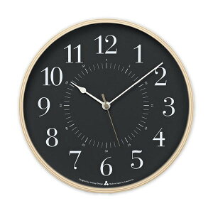 電波時計 壁掛け時計 時計 AWA CLOCK TOKI プライウッド おしゃれ モダン モノトーン リビング ダイニング かわいい AWA13-05 静音 音がしない スイープムーブメント シンプル タカタレムノス lemnos
