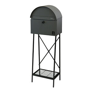 ポスト スタンドポスト 郵便受け 郵便ポスト おしゃれ 鍵付き SDM-091 SDM-092 Karon カロン ベージュ ダイヤルロック 鍵付き ポール メールボックス 北欧 新聞 玄関 郵便 置き型 一戸建て モダン