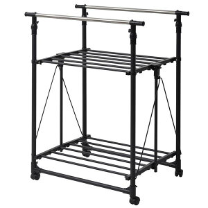 室内物干し 伸縮 折りたたみ キャスター付き ワイド 室内物干しスタンド 物干し 室内 部屋干し コンパクト スリム 省スペース 物干しハンガー タオルハンガー おしゃれ 屋内 リビング 大容