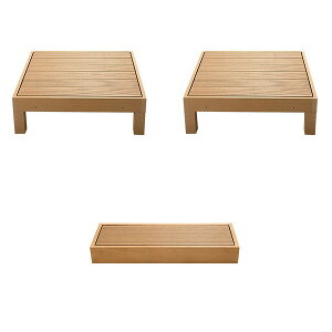 ウッドデッキ 組合せ3点セット本体2 ステップ1 人工木 樹脂 ベランダ テラス 縁側 庭 縁台 DIY 組立て簡単 錆びない 腐らない デッキ 水洗い ブラシ 台 段差解消 段差軽減 おしゃれ ガーデンデ