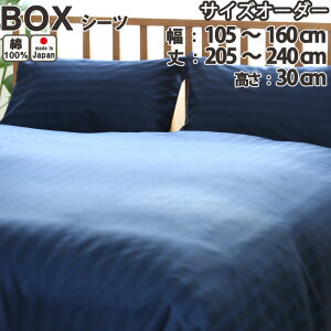 60�T�e���X�g���C�v �{�b�N�X�V�[�c�i�T�C�Y�I�[�_�[��105�`160cm�A��205�`240cm�A����30cm�j ���{�� ��{�@��