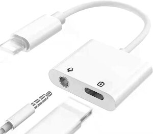 y10OFFzyMFiFؐi ʘb\+y߁ziPhone 2in1 CzϊP[u 3.5mm Cz y }[d ʘb  ҐڑP[u iPhone Cz ϊ CgjO