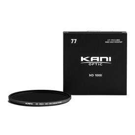 KANI NDフィルター ND1000 77mm (減光効果 10絞り分) / レンズフィルター 丸枠