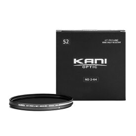 【SALE】KANI 可変NDフィルター バリアブルND2-64 52mm (減光効果 1-5絞り分) / レンズフィルター 丸枠