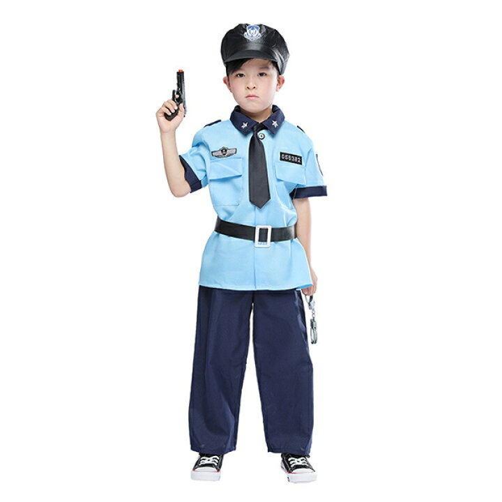 楽天市場 ハロウィン キッズ 警察服 ポリス Police 子供 警察官 コスチューム 女の子 男の子 演出服 警察制服 ポリス お巡りさん 双子 ハロウィン コスプレ衣装 警官 子供 警察官 仮装 コスチューム 変装 余興 変装グッズ パーティ 6点セット Modanic