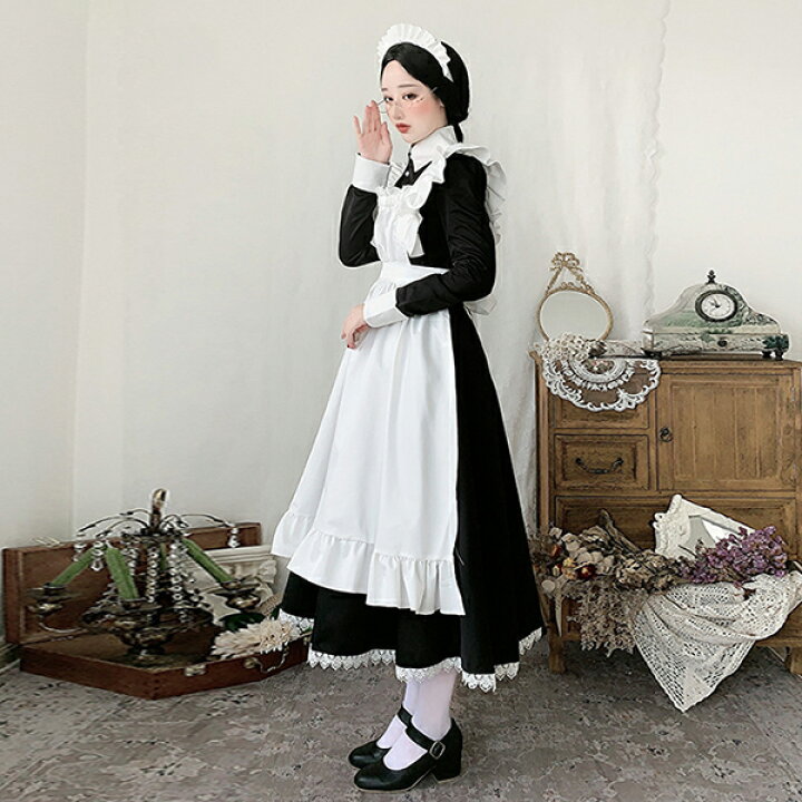楽天市場】【20日限定10％OFFクーポン】メイド服 クラシカル ロング 
