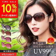 【10%OFF+ポイント5倍！9/5(土)23:59まで】【楽天1位受賞★Isabell】サングラス レディース 偏光 調光 UV…