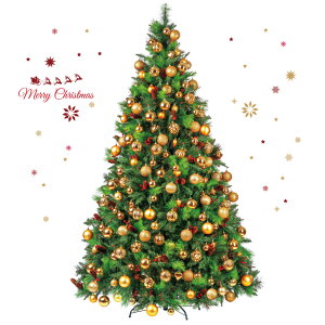 クリスマスツリー ウォールステッカー ビッグ 特大 日本製 飾り サンタクロース パーティー 壁紙 シール