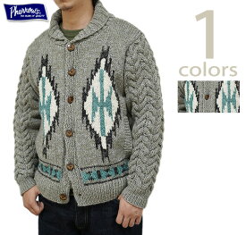 【 Pherrow's（フェローズ） 】 22W-PNS-CARDIGAN ネイティブ柄カウチン　[ Native Cardigan ] [ ニットウエア ] [ アメカジ ] [ メンズ ]