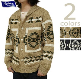 フェローズ　Pherrow's　23W-PNS-CARDIGAN　ネイティブ柄カウチン　[ Native Cardigan ] [ ニットウエア ] [ アメカジ ] [ メンズ ]