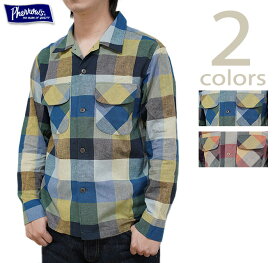 【 Pherrow's（フェローズ） 】　23S-POS1　オープンカラーシャツ　[ Cotton Linen Open Shirts ] [ 長袖シャツ ] [ アメカジ ] [ メンズ ]