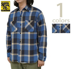 シュガーケン SUGAR CANE SC29156 ツイルチェックワークシャツ [ L/S TWILL CHECK WORK SHIRT ] [ ネルシャツ ] [ アメカジ ] [ メンズ ]