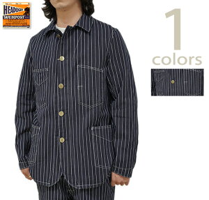 wbhCg@HEAD LIGHT@HD15647@y 8oz. z SPECIAL WOOVEN STRIPE DENIM WORK COAT@CfBSXgCv[NR[g [ f ] [ Jo[I[ ] [ AJW ] [ Y ]