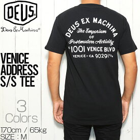 Deus Ex Machina デウス エクス マキナ VENICE ADDRESS TEE 半袖Tシャツ T-DMS41065A